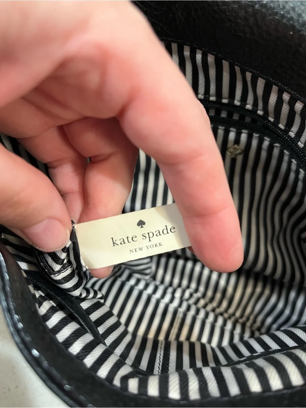 Kate Spade - Cobble Hill, Black Leather Crossbody Handbag Purse